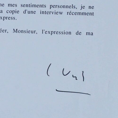 Intéressante lettre de Simone Veil sur le procès de Maurice Papon
