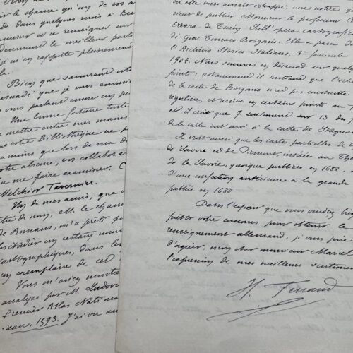 Deux lettres de l'alpiniste Henri Ferrand sur son amour de la montagne, des Alpes et des Pyrénées