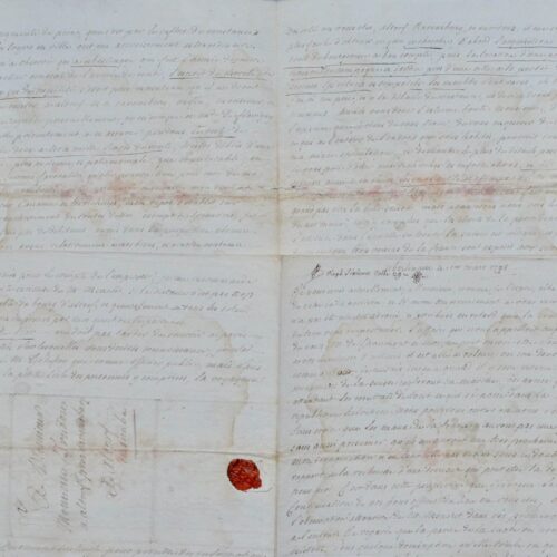 Deux longues lettres d'exil de l'ex-lieutenant général de police, Lenoir, ruiné et sans pays d'accueil