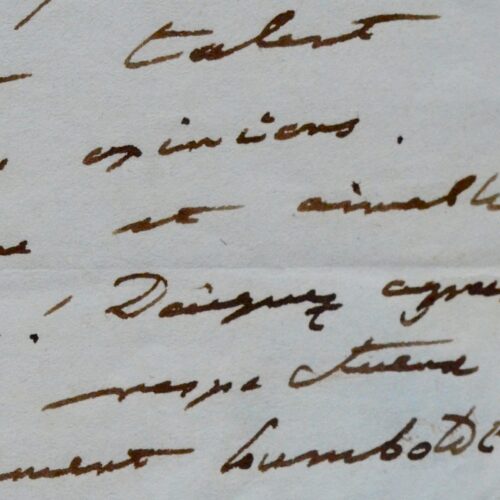 Alexander von Humboldt dit son admiration pour Lamennais sans toutefois partager ses opinions