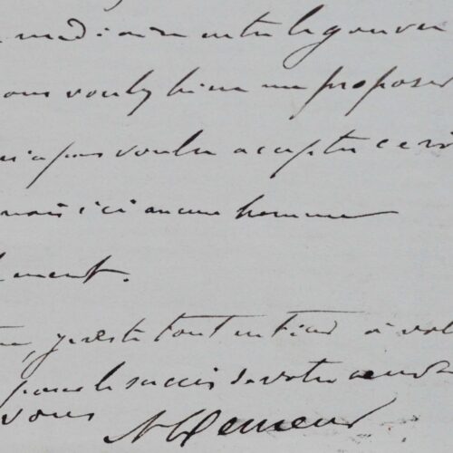 Lettre du fouriériste belge Adolphe Demeur sur le vote de la Chambre belge des représentants