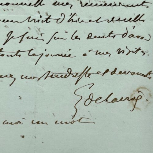 Eugène Delacroix was on edge after a day of visits