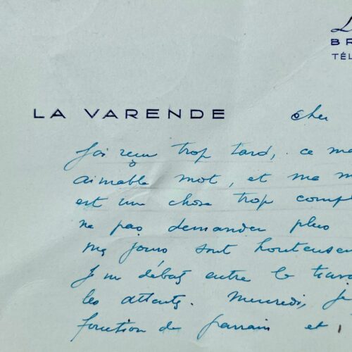 Jean de La Varende fait mention des difficultés de sa condition d'écrivain