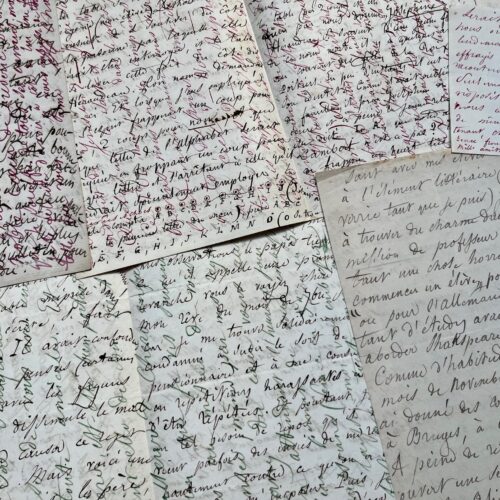 Longue correspondance du philologue et linguiste belge Honoré Chavée