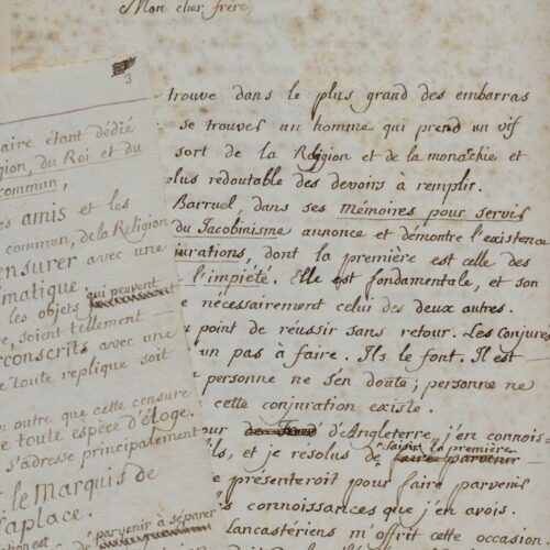 Deux intéressants manuscrits de l'Abbé Buée sur Laplace et la Révolution