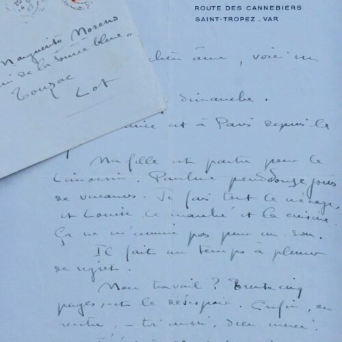Colette propose à Marguerite Moreno de tenir le rôle de Mme Peloux dans "Chéri"