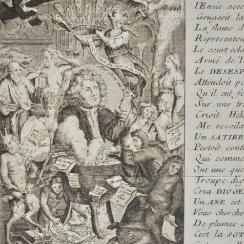 Gravure sur John Law "Véritable portrait du très fameux Seigneur messire Quinquenpoix"
