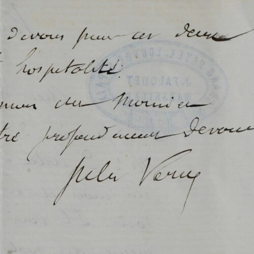 Jules Verne visite Marseille après deux mois passés chez son ami Adolphe d'Ennery au Cap d'Antibes