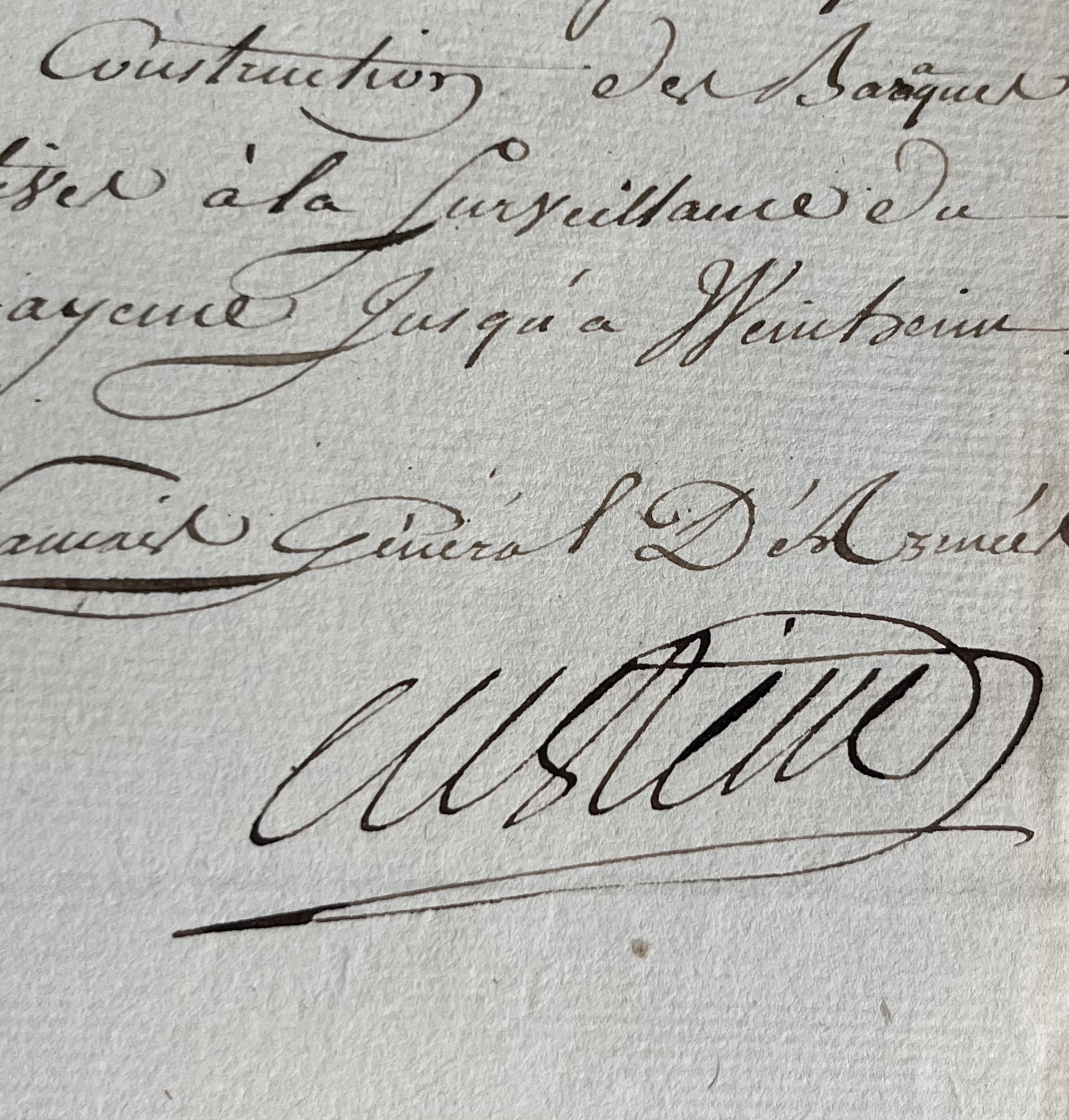 Bel ensemble de 8 documents relatifs au général Adam-Philippe de Custine dont un signé par lui