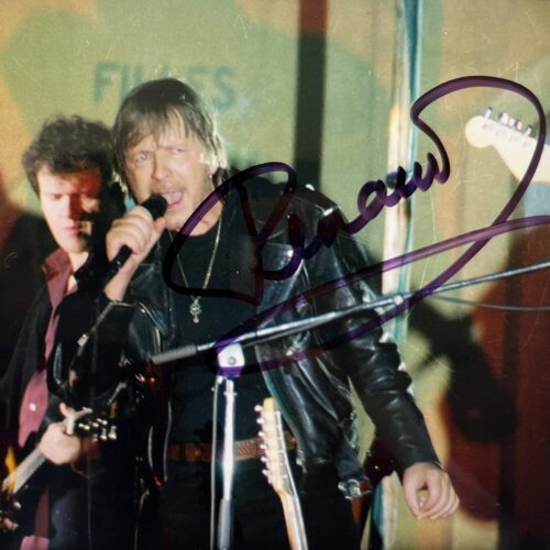 Photographie originale dédicacée du chanteur Renaud