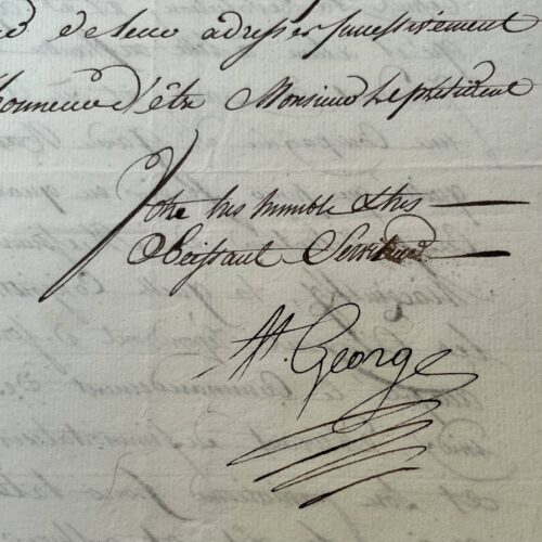 Rarissime lettre patriotique du "Mozart noir", le chevalier de Saint-George