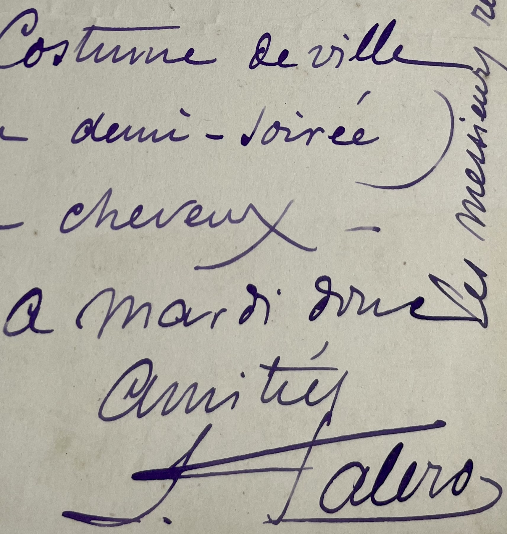 Le peintre espagnol Luis Ricardo Falero donne des consignes vestimentaire pour une soirée