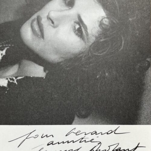 Joli portrait dédicacé de Fanny Ardent