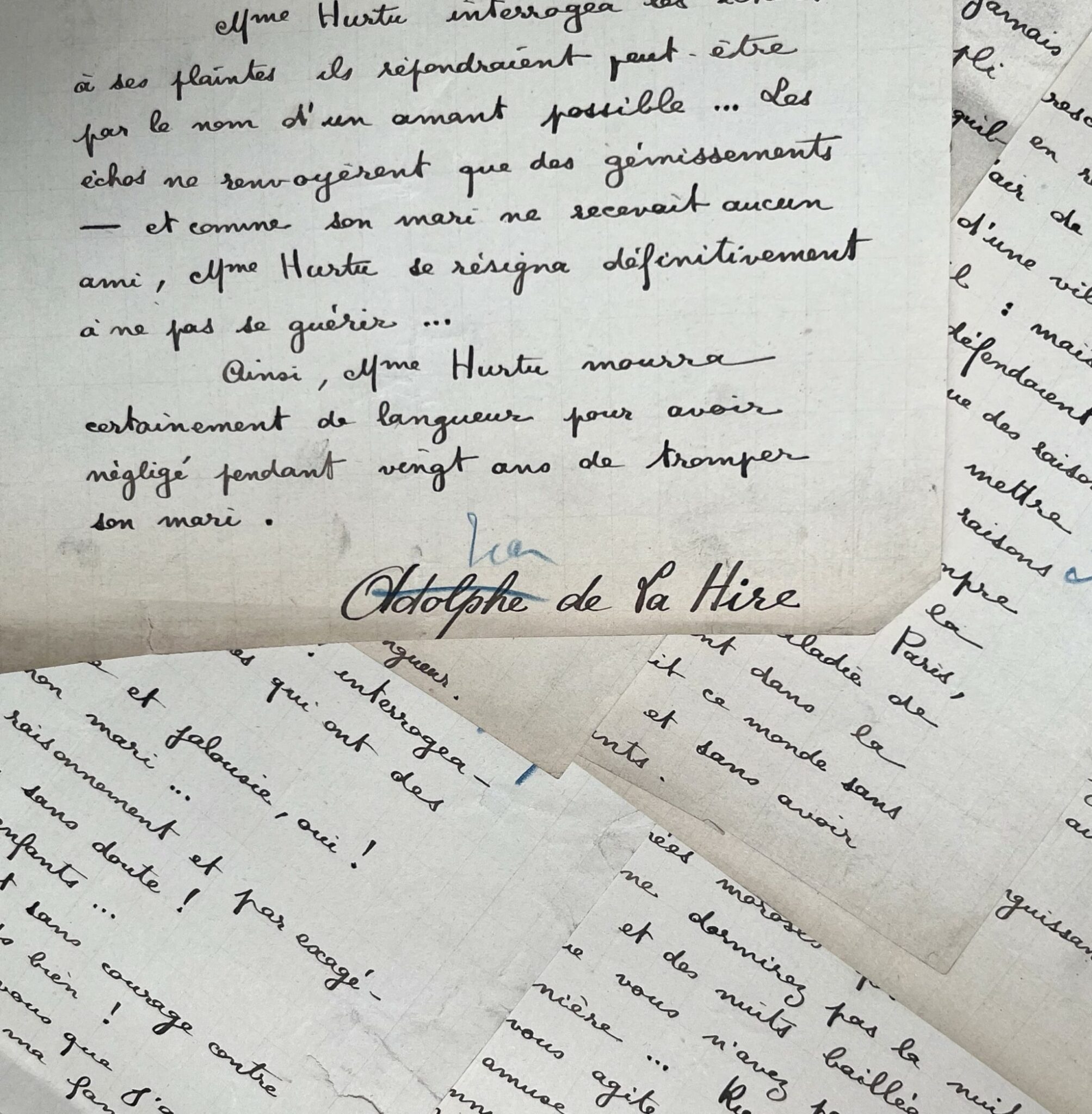 Manuscrit de Jean de La Hire intitulé « Des Femmes. Vertueuse épouse »