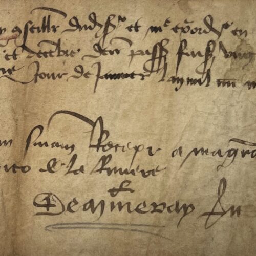 Jehan de Mineray, conseiller de Louis XI, reçoit ses émoluments