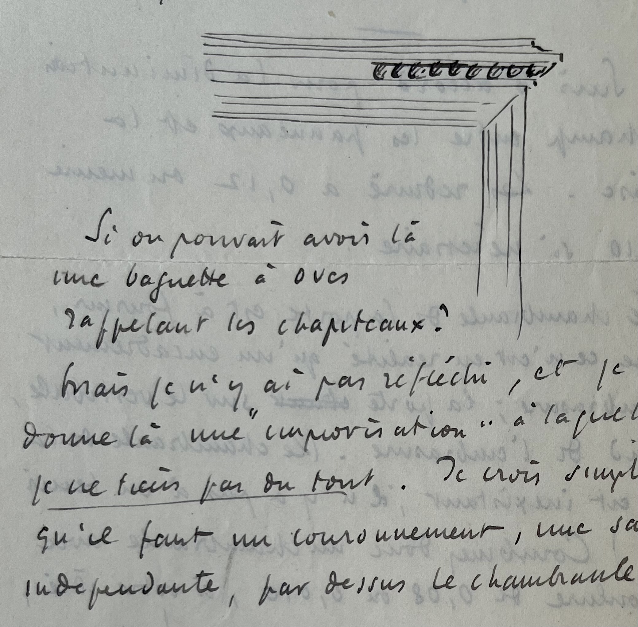 Roger Martin Du Gard donne des instructions pour la restauration de sa demeure percheronne : le château du Tertre