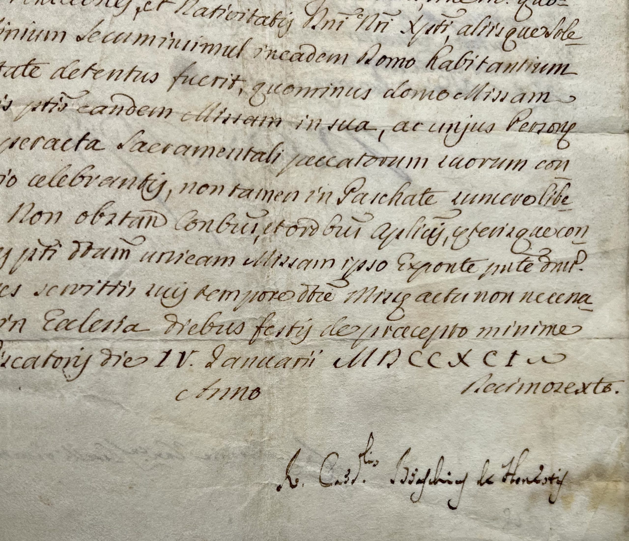 Le Pape Pie VI autorise des messes privées chez le comte Capizucchi à Rome