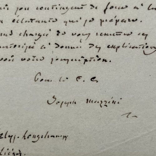 Giuseppe Mazzini en appelle aux "hommes du parti" pour soutenir son action révolutionnaire