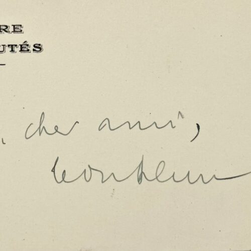 Carte de remerciements de Léon Blum