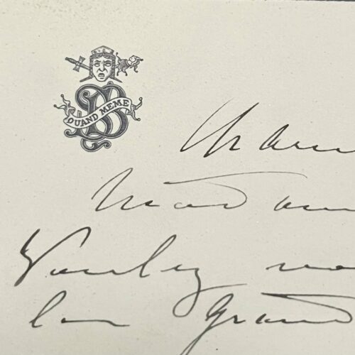 Sarah Bernhardt invite la couturière Jeanne Paquin à déjeuner