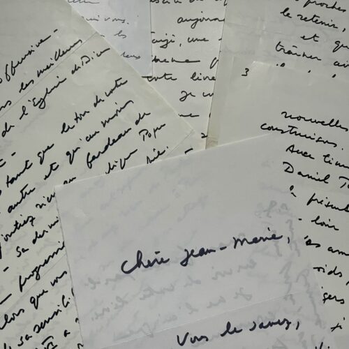 Correspondencia de 5 cartas del Hermano Roger, fundador de la comunidad de Taizé, sobre la situación de la Iglesia