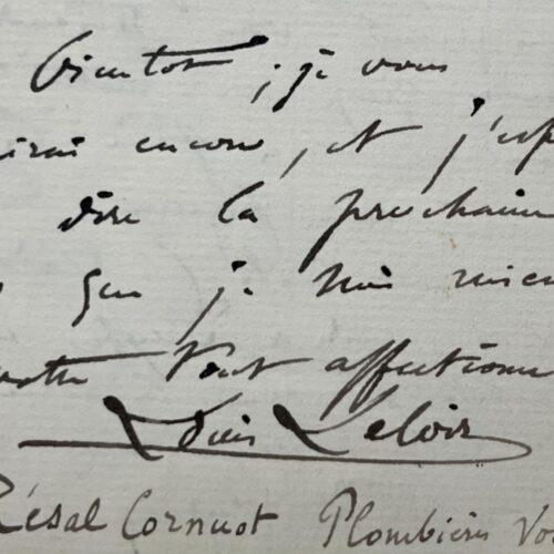 Le peintre Louis Leloir, en cure à Plombières, poursuit ses commandes de dessins