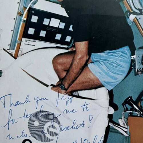 Autographed portrait of astronaut Wubbo J. Ockels