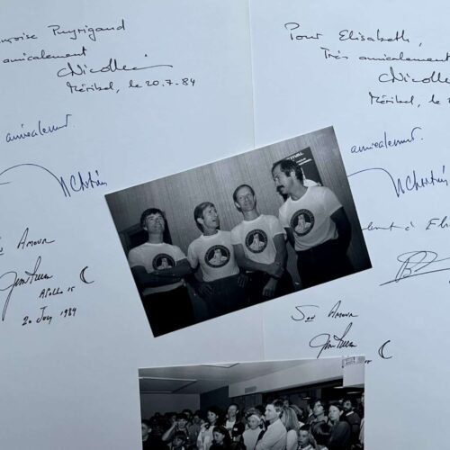 A few words from astronauts Claude Nicollier, Jean-Louis Chrétien, Patrick Baudry and James Irwin