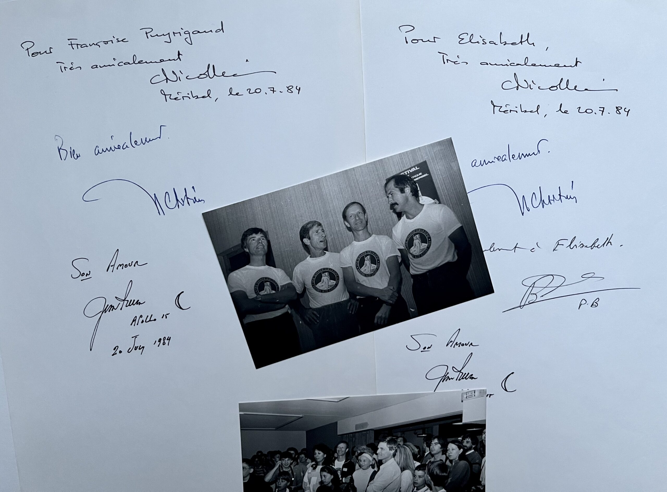 Quelques mots des astronautes Claude Nicollier, Jean-Louis Chrétien, Patrick Baudry et James Irwin