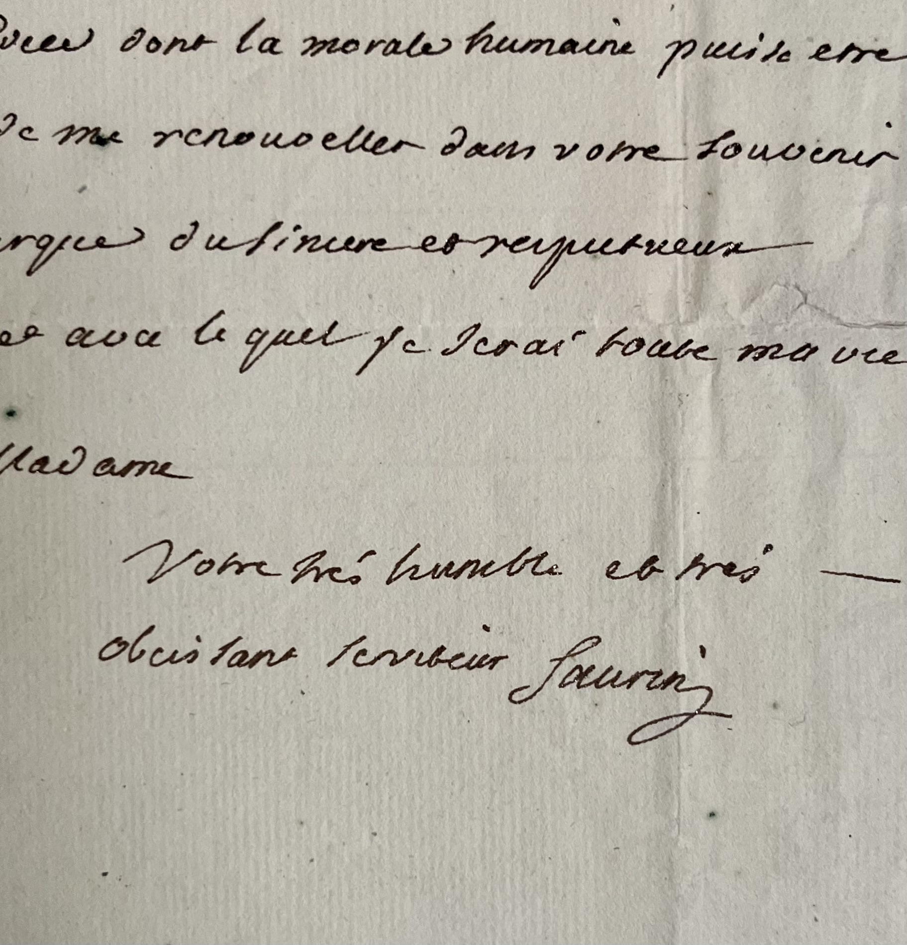 L’académicien Bernard-Joseph Saurin offre sa tragédie Spartacus à une amie