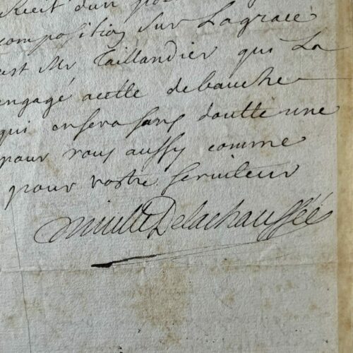 Amusante lettre de l'académicien Nivelle de La Chaussée : "Racine nous menace du récit d'un poème sur la grâce"