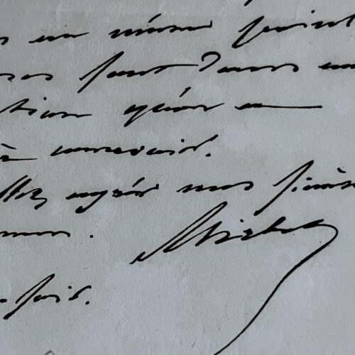 Letter from the botanist Charles-François Brisseau de Mirbel