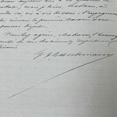 Baron Haussmann promises a position to Doctor Archambault