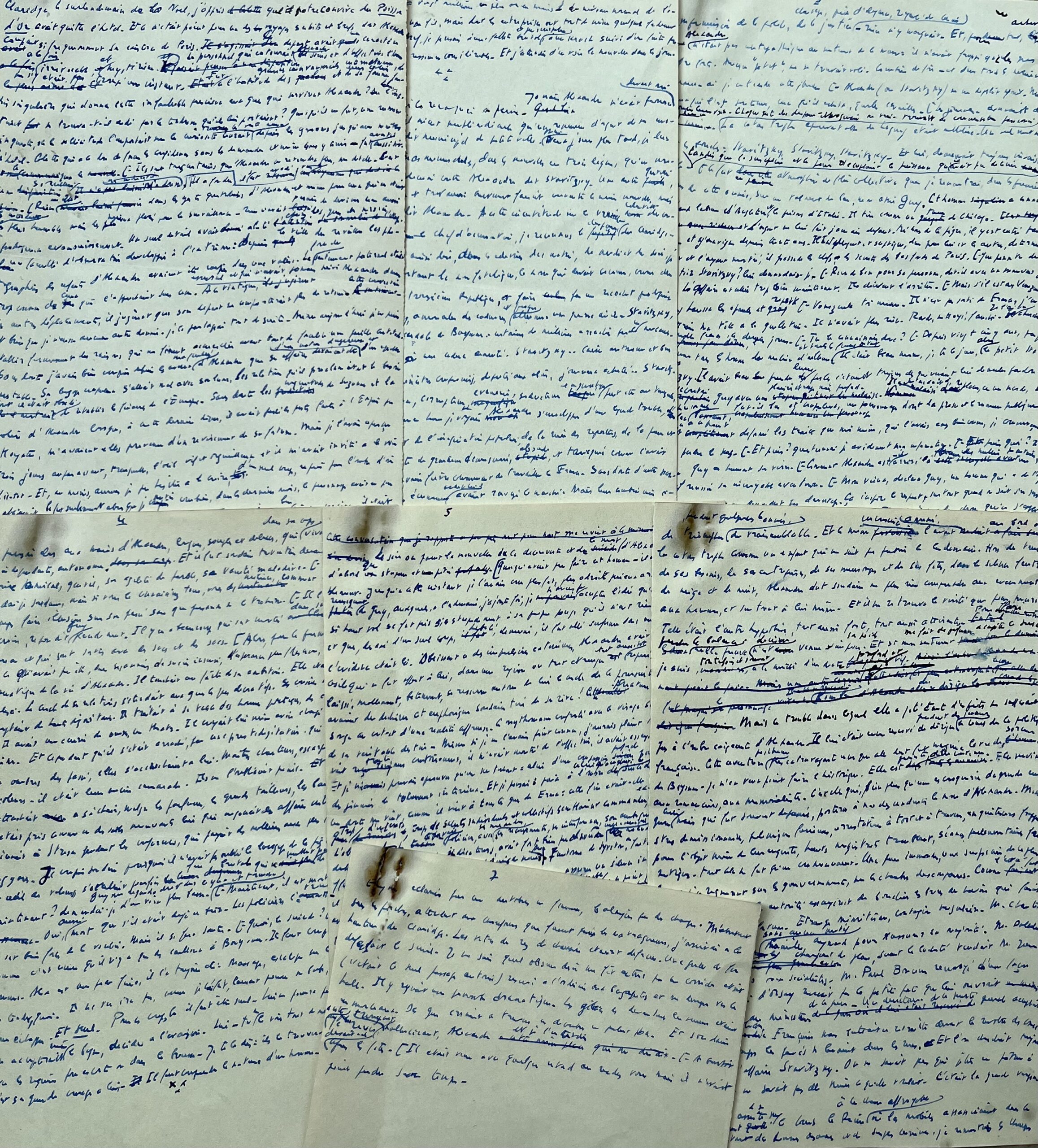 Important manuscrit de Joseph Kessel sur l’affaire Stavisky