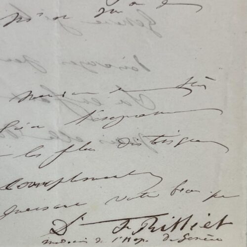 Geneva pediatrician Frédéric Rilliet examines a young aristocrat in 1847