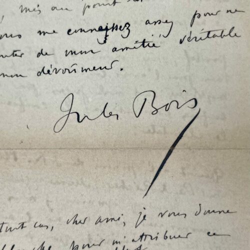 Jules Bois's response to Maurice de Fleury's reproaches