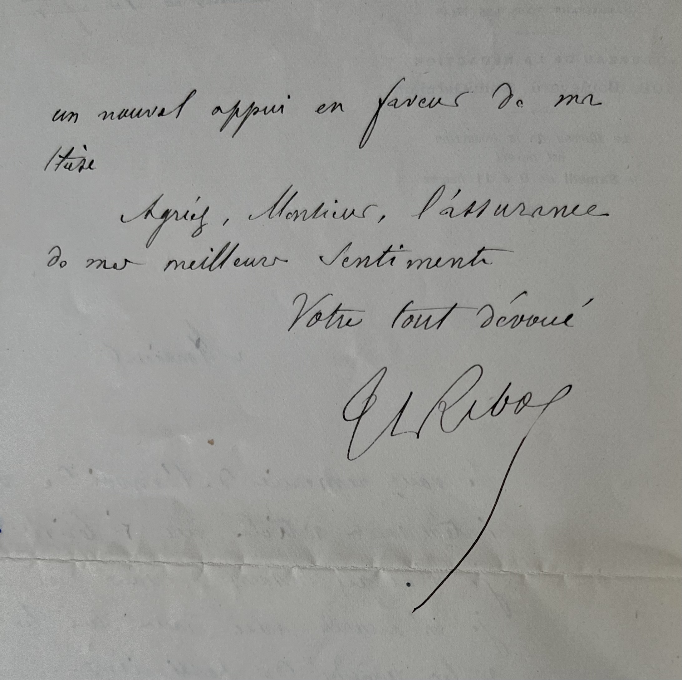 Théodule Ribot, père de la psychologie, salue « La Tristesse » de Maurice de Fleury