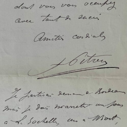 Le neurologue Albert Pitres vivement intéressé par le mémoire de Maurice de Fleury sur la neurasthénie