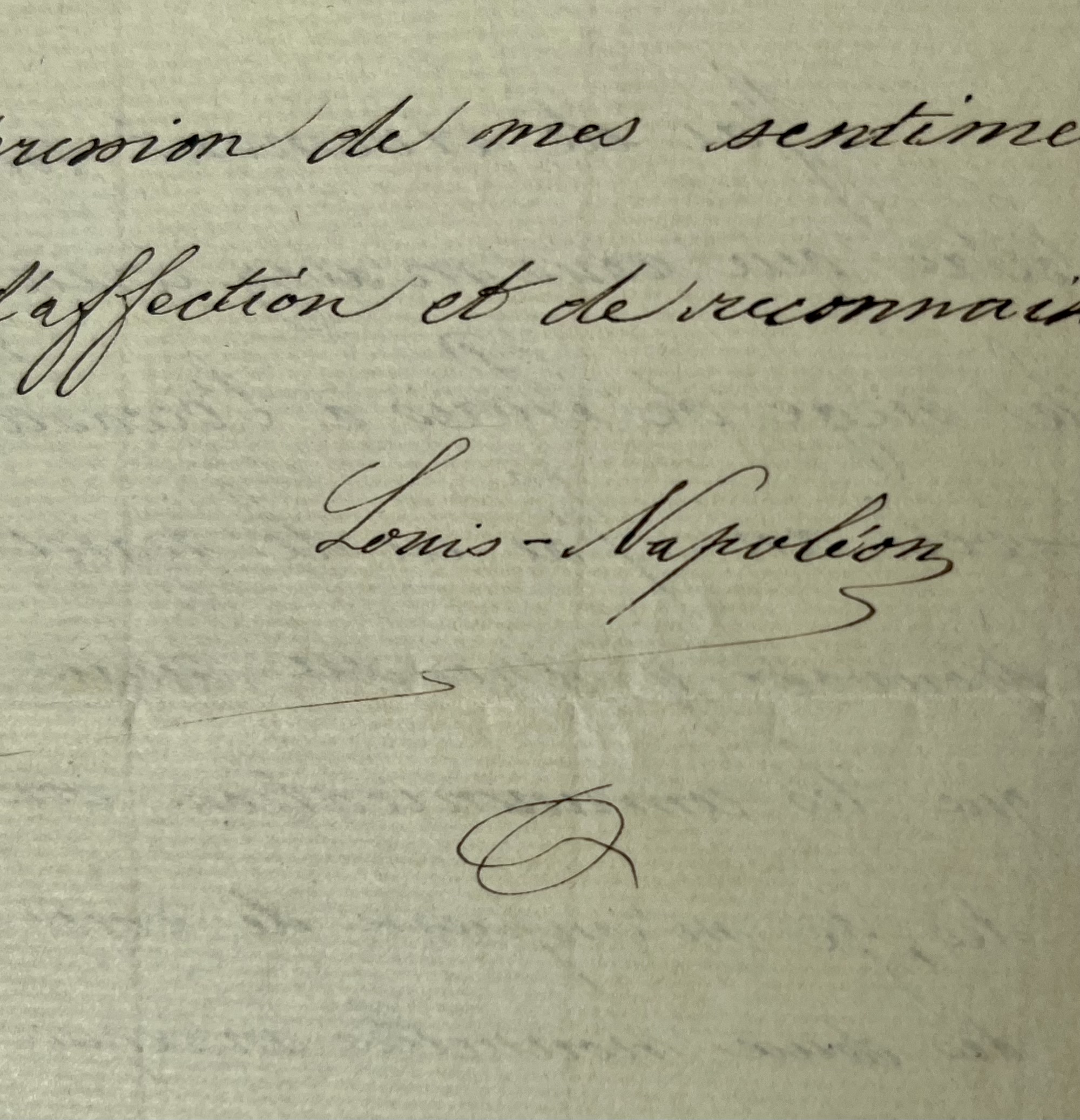 Belle lettre du Prince Impérial à son aumônier, l’abbé Deguerry, écrite au début de la Commune de Paris