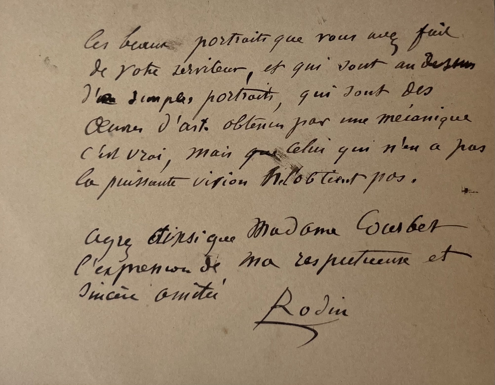 Auguste Rodin rend hommage à l’art photographique