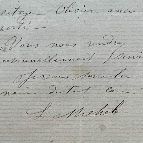 Louise Michel intercède en faveur d'un ancien déporté