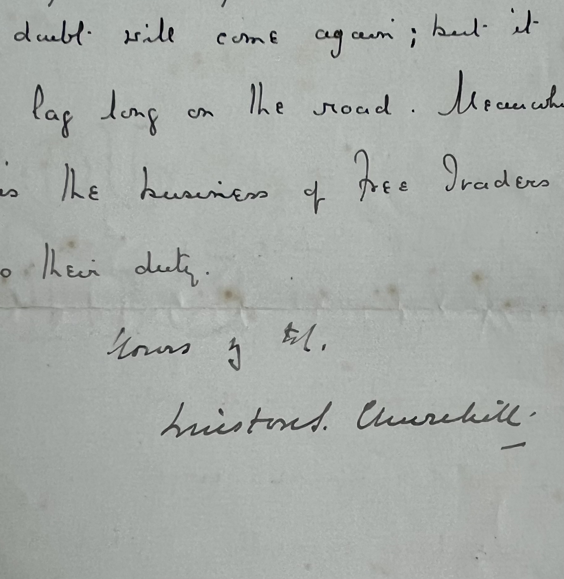 Winston Churchill prédit la ruine du parti Conservateur