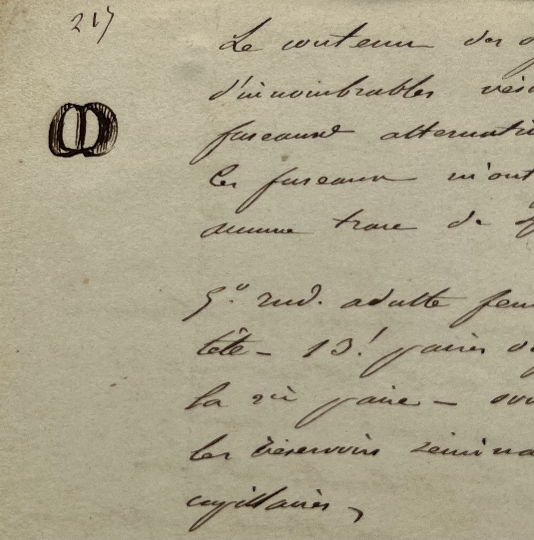 Précieux manuscrit de travail de l’entomologiste Jean-Henri Fabre sur plusieurs espèces de mille-pattes