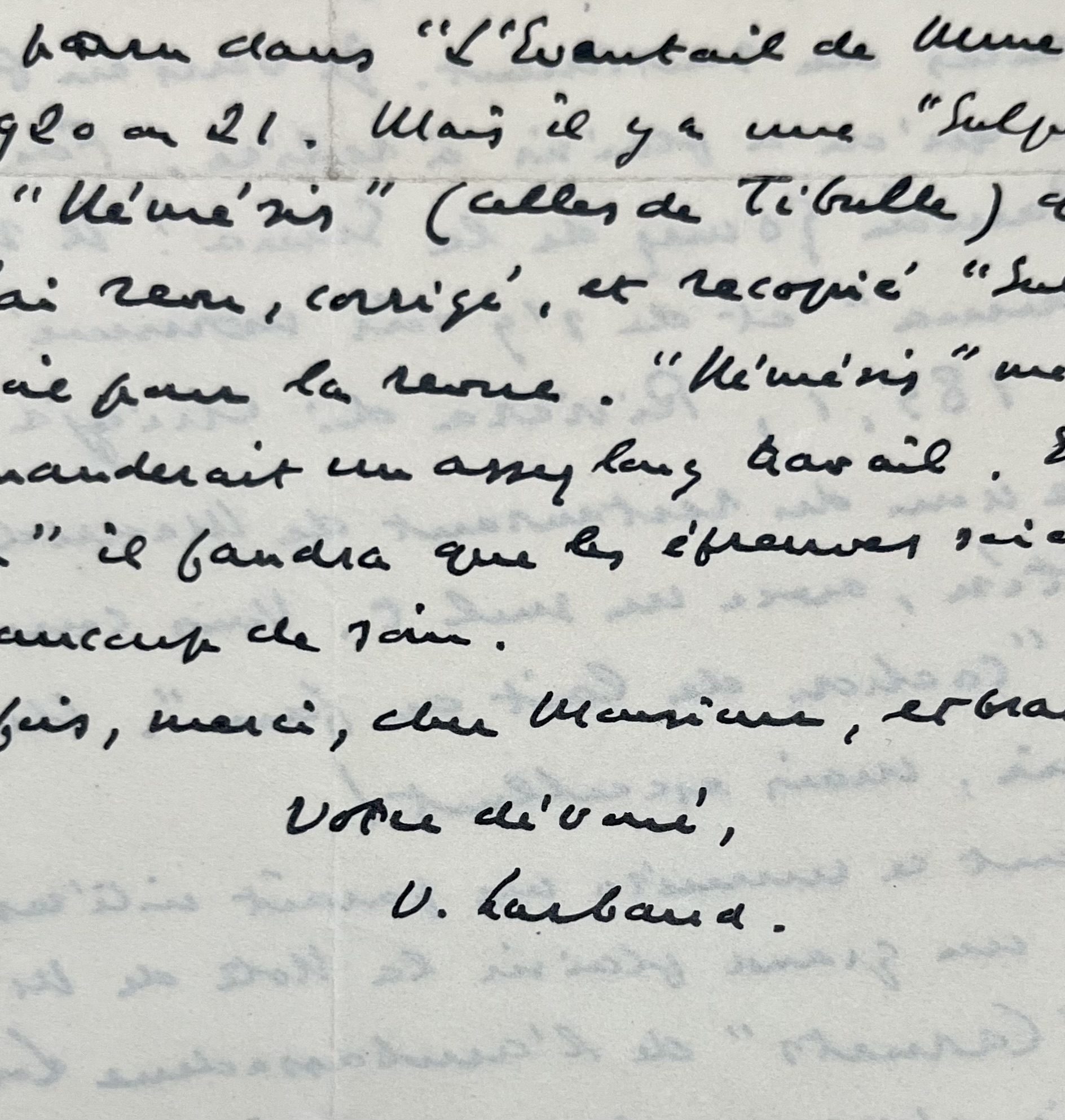 Valéry Larbaud absorbé par une préface d’une traduction des Sonnets de Shakespeare, se renseigne sur Ingeborg Johansen