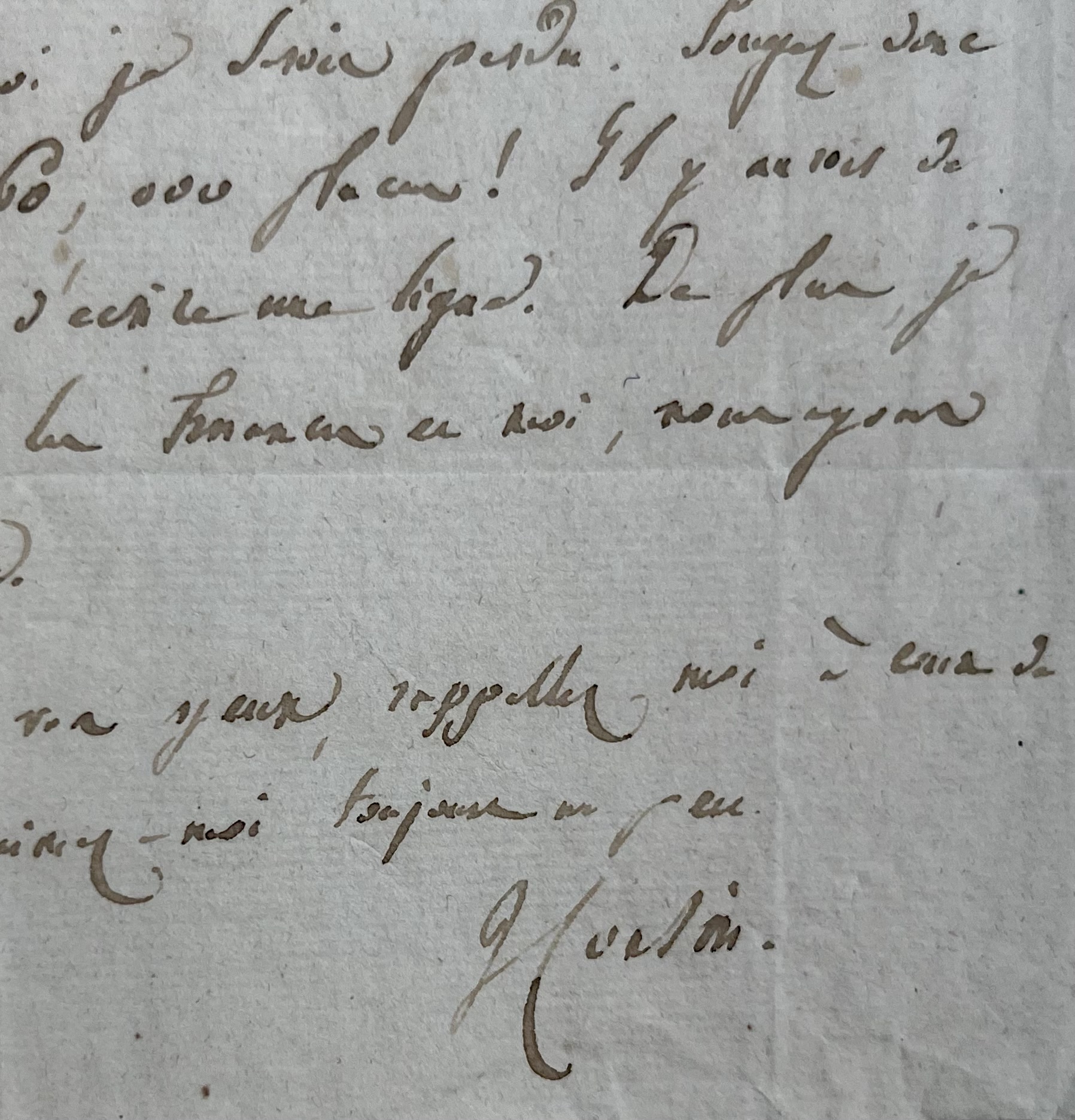 Lettre de Victor Cousin à Victor Hugo sur la nomination des Pairs de France : Gros, Gérard et Lamartine