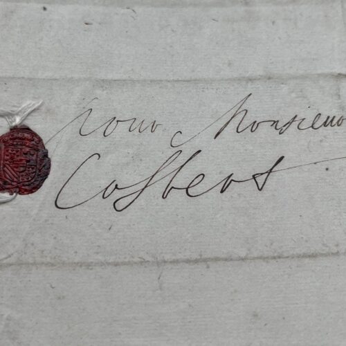 Una lettera interamente scritta di pugno da Turenne a Colbert
