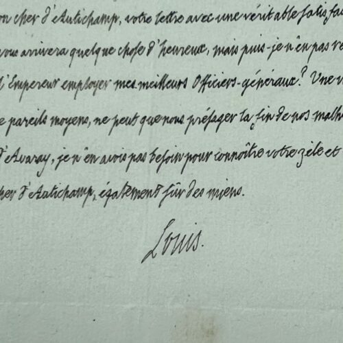 Il futuro Luigi XVIII, in esilio, lodò la volontà dell'imperatore Paolo I di Russia e previde la fine delle sue sventure