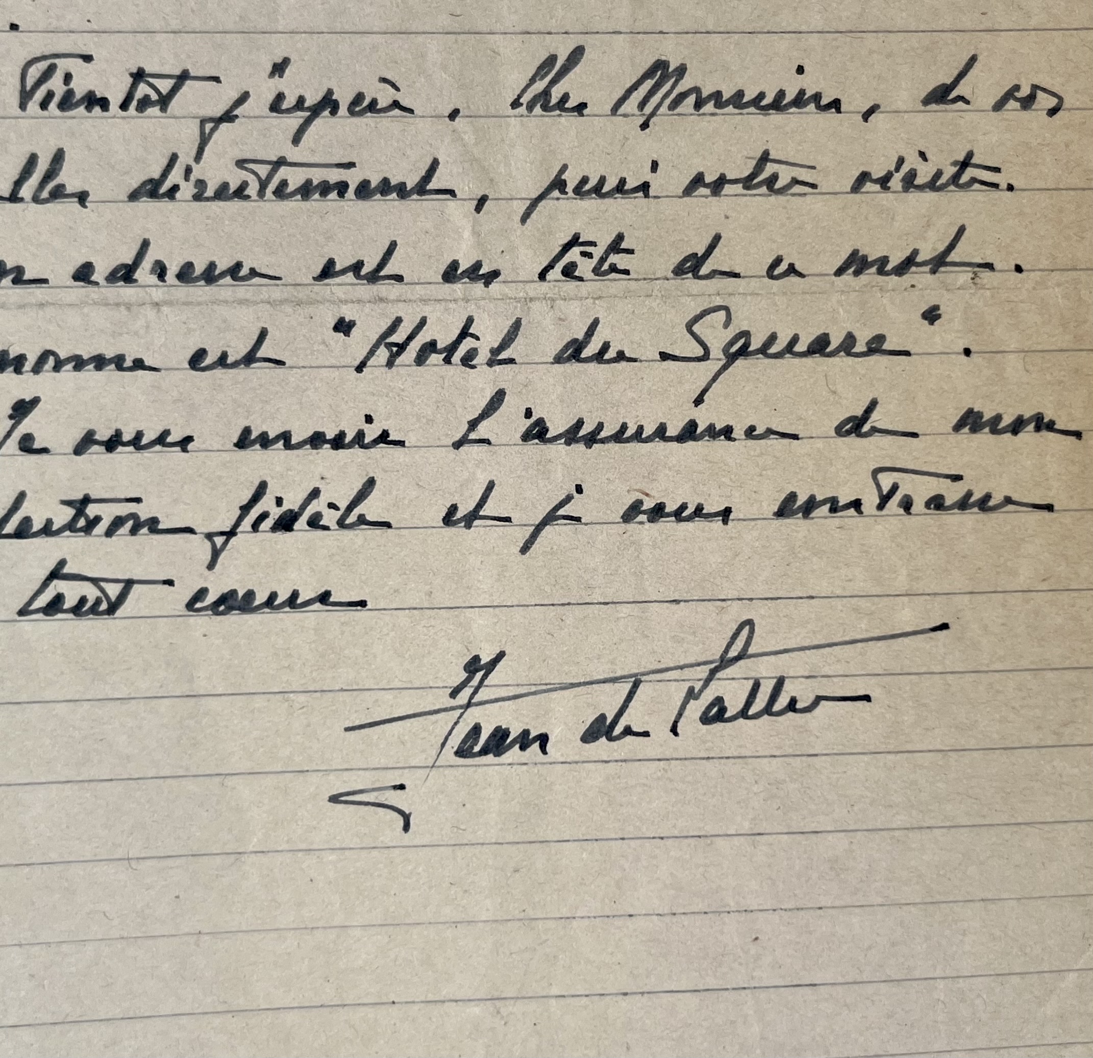Lettre de prison de De Lattre de Tassigny, de février 1943