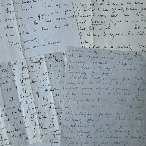 Vier Briefe der englischen Schriftstellerin Rosamond Lehmann