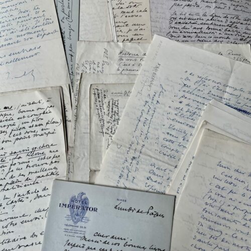 Eine bedeutende und umfangreiche Sammlung von 24 Briefen des Schweizer Schriftstellers Jacques Chenevière